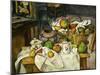 Nature Morte Au Panier 1888-90 (Still Life with Basket)-Paul Cézanne-Mounted Giclee Print