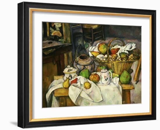 Nature Morte Au Panier 1888-90 (Still Life with Basket)-Paul Cézanne-Framed Giclee Print