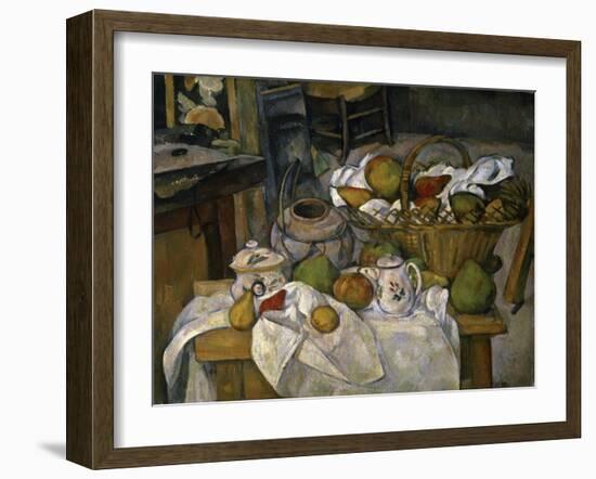 Nature Morte Au Panier-Paul Cézanne-Framed Giclee Print