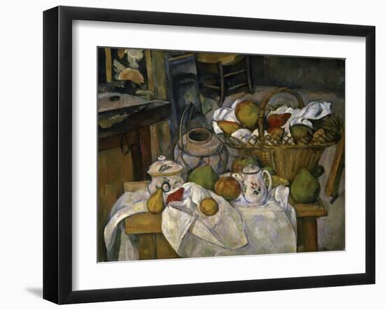 Nature Morte Au Panier-Paul Cézanne-Framed Giclee Print