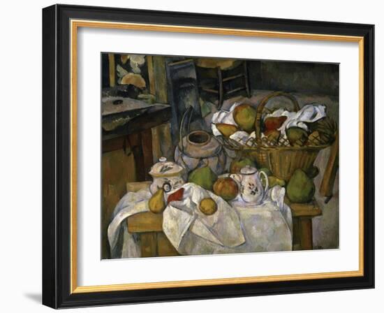 Nature Morte Au Panier-Paul Cézanne-Framed Giclee Print