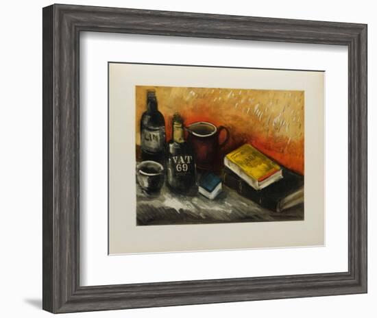 Nature Morte au Whisky, 1945-Maurice De Vlaminck-Framed Collectable Print