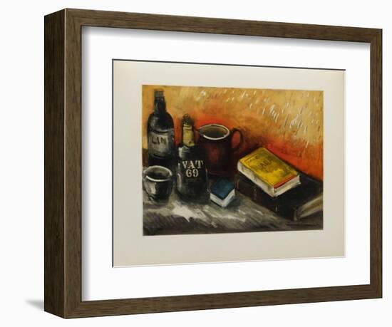 Nature Morte au Whisky, 1945-Maurice De Vlaminck-Framed Collectable Print