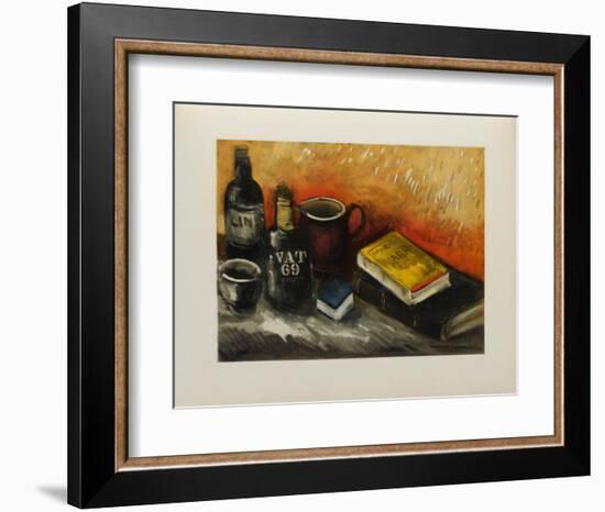 Nature Morte au Whisky, 1945-Maurice De Vlaminck-Framed Collectable Print