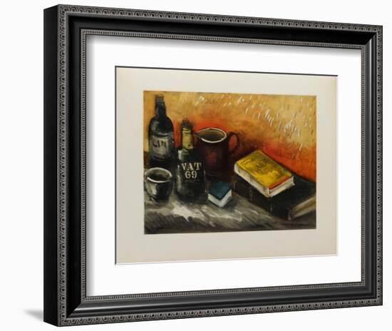 Nature Morte au Whisky, 1945-Maurice De Vlaminck-Framed Collectable Print