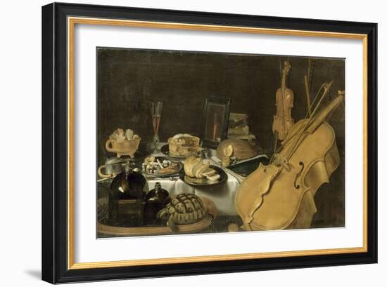 Nature morte aux instruments de musique-Pieter Claesz-Framed Giclee Print