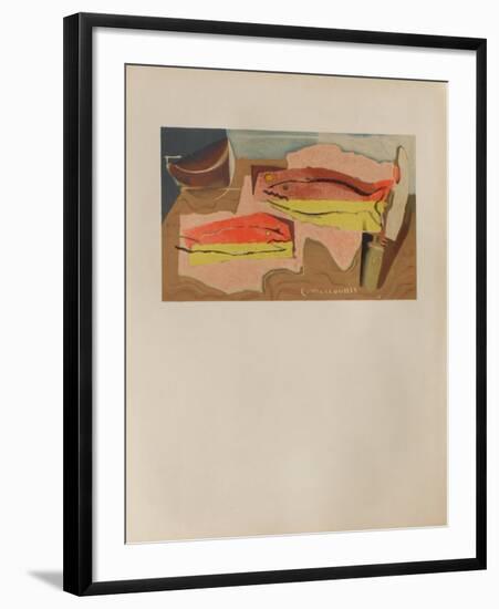 Nature morte aux poissons-Louis Marcoussis-Framed Art Print