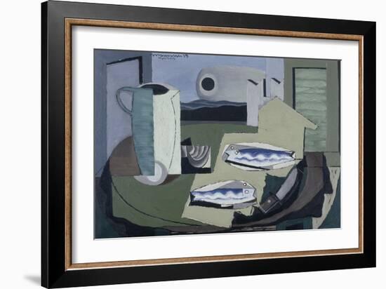 Nature morte aux poissons-Louis Marcoussis-Framed Giclee Print