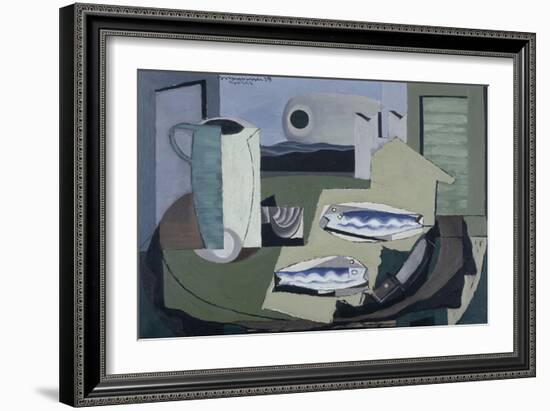 Nature morte aux poissons-Louis Marcoussis-Framed Giclee Print