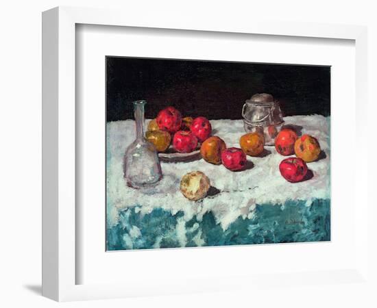 Nature Morte Aux Pommes  (Still Life with Apples) Peinture De Carl Schuch (1846-1903) 1889 Oil on-Carl Schuch-Framed Giclee Print