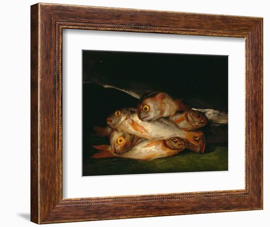 Nature Morte De Breme D'or  (Still Life with Golden Bream) Peinture De Francisco De Goya (1746-182-Francisco Jose de Goya y Lucientes-Framed Giclee Print