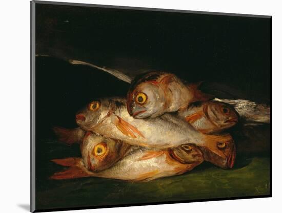 Nature Morte De Breme D'or  (Still Life with Golden Bream) Peinture De Francisco De Goya (1746-182-Francisco Jose de Goya y Lucientes-Mounted Giclee Print