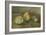 Nature morte, poire et pommes vertes-Paul Cézanne-Framed Giclee Print