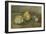 Nature morte, poire et pommes vertes-Paul Cézanne-Framed Giclee Print