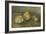 Nature morte, poire et pommes vertes-Paul Cézanne-Framed Giclee Print