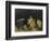 Nature morte : sucrier, poires et tasse bleue-Paul Cézanne-Framed Giclee Print