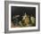 Nature morte : sucrier, poires et tasse bleue-Paul Cézanne-Framed Giclee Print