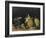 Nature morte : sucrier, poires et tasse bleue-Paul Cézanne-Framed Giclee Print