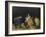 Nature morte : sucrier, poires et tasse bleue-Paul Cézanne-Framed Giclee Print