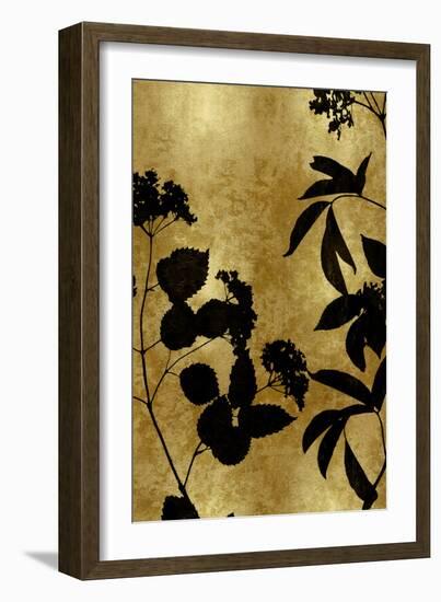 Nature Panel Black on Gold II-Danielle Carson-Framed Art Print