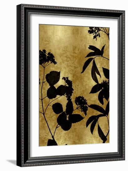 Nature Panel Black on Gold II-Danielle Carson-Framed Art Print