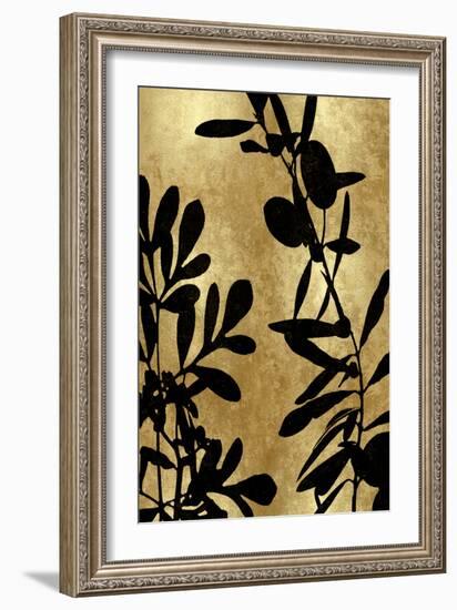 Nature Panel Black on Gold III-Danielle Carson-Framed Art Print