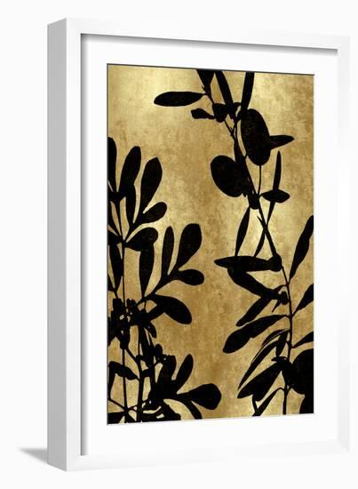 Nature Panel Black on Gold III-Danielle Carson-Framed Art Print