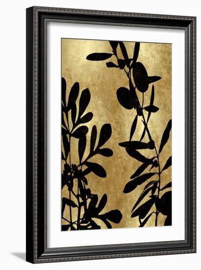 Nature Panel Black on Gold III-Danielle Carson-Framed Art Print