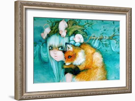 Nature's Tree Princess-Camilla D'Errico-Framed Premium Giclee Print