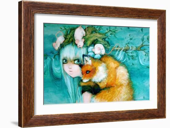 Nature's Tree Princess-Camilla D'Errico-Framed Premium Giclee Print