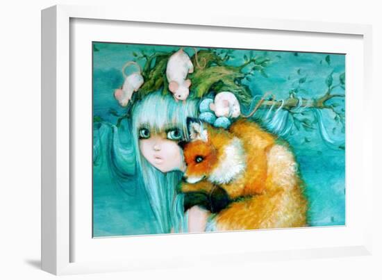 Nature's Tree Princess-Camilla D'Errico-Framed Premium Giclee Print