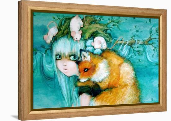 Nature's Tree Princess-Camilla D'Errico-Framed Stretched Canvas