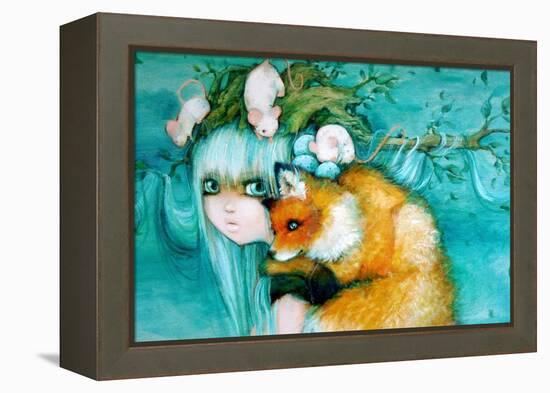 Nature's Tree Princess-Camilla D'Errico-Framed Stretched Canvas