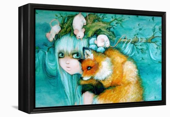 Nature's Tree Princess-Camilla D'Errico-Framed Stretched Canvas