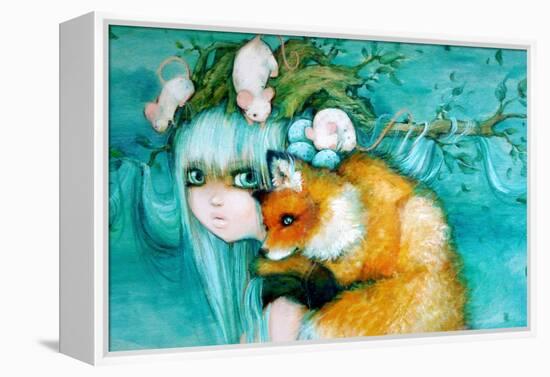 Nature's Tree Princess-Camilla D'Errico-Framed Stretched Canvas