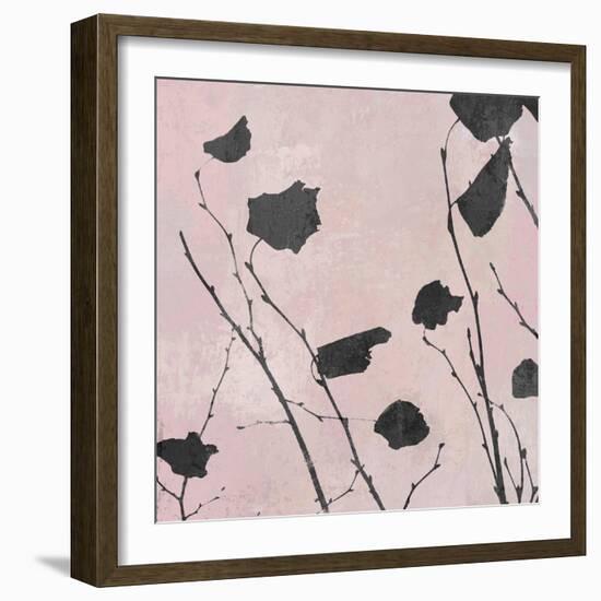 Nature Silhouette on Blush I-Danielle Carson-Framed Art Print