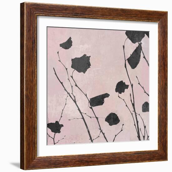 Nature Silhouette on Blush I-Danielle Carson-Framed Art Print