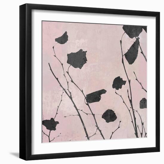 Nature Silhouette on Blush I-Danielle Carson-Framed Art Print