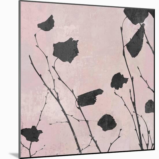 Nature Silhouette on Blush I-Danielle Carson-Mounted Art Print