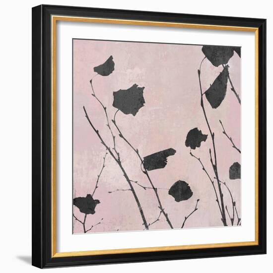 Nature Silhouette on Blush I-Danielle Carson-Framed Art Print