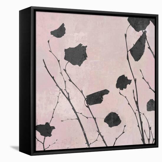 Nature Silhouette on Blush I-Danielle Carson-Framed Stretched Canvas