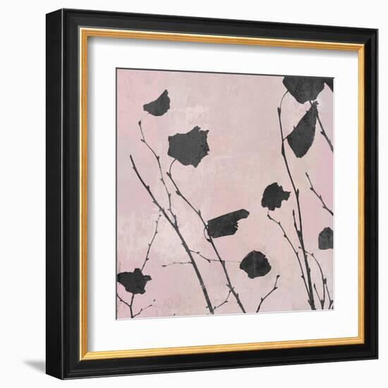 Nature Silhouette on Blush I-Danielle Carson-Framed Art Print