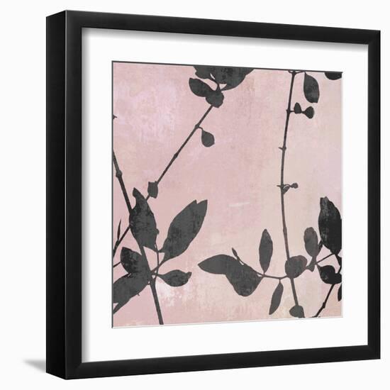 Nature Silhouette on Blush III-Danielle Carson-Framed Art Print
