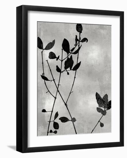 Nature Silhouette Silver I-Danielle Carson-Framed Art Print