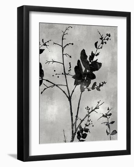 Nature Silhouette Silver II-Danielle Carson-Framed Art Print