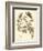 Nature Study in Sepia II-Maria Sibylla Merian-Framed Premium Giclee Print