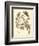 Nature Study in Sepia II-Maria Sibylla Merian-Framed Premium Giclee Print