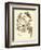 Nature Study in Sepia II-Maria Sibylla Merian-Framed Art Print