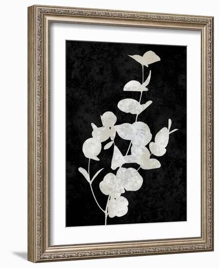 Nature White on Black I-Danielle Carson-Framed Art Print