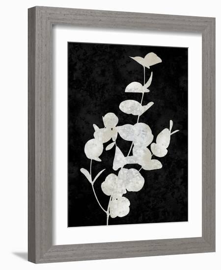 Nature White on Black I-Danielle Carson-Framed Art Print